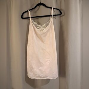 Women’s Pink Lady Manhatten Lace Trim Nightgown